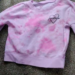 Justice pink girl sweater